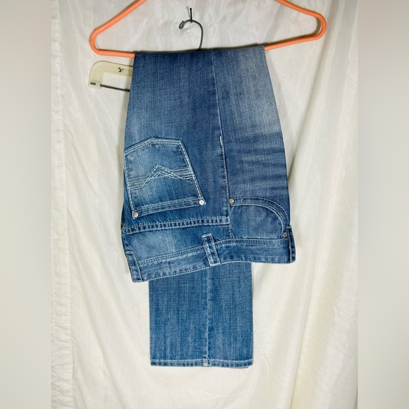 Rock and Roll Cowboy Denium Regular Fit Bootcut Jeans Size 16R measures 28x33. - Picture 2 of 6